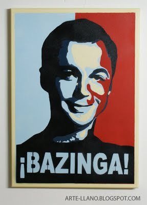 Thumb Sheldon Cooper’s Bazinga! poster like Obama’s Hope